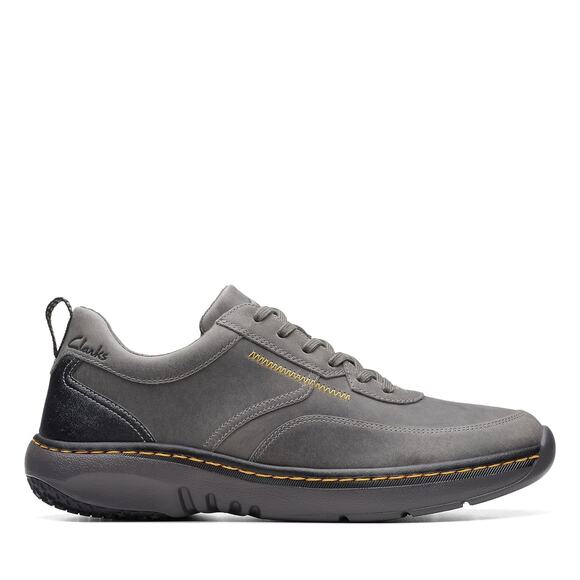 NWT Clarks Men’s ClarksPro Lace Dark Grey Leather Size 11.5